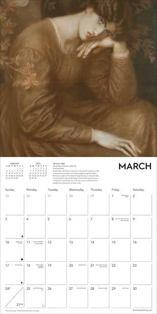 Ashmolean Museum: Victorian Art Wall Calendar 2024 (Art Calendar)