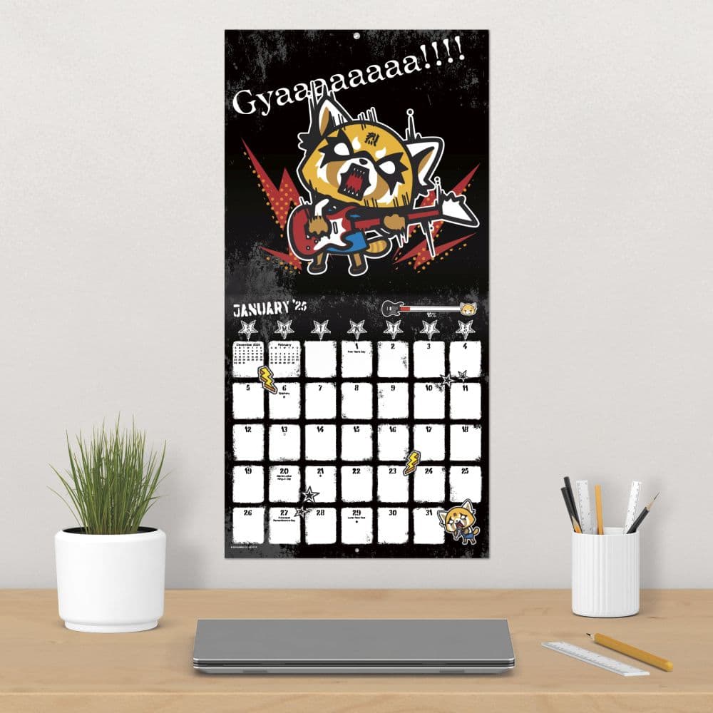 Aggretsuko 2025 Wall Calendar Alt4