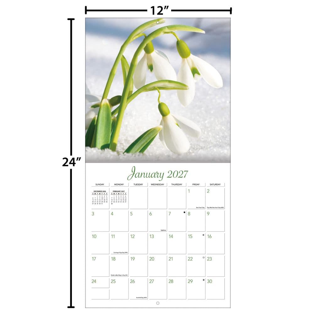 Flowers 2027 Wall Calendar Fourth Alternate Image