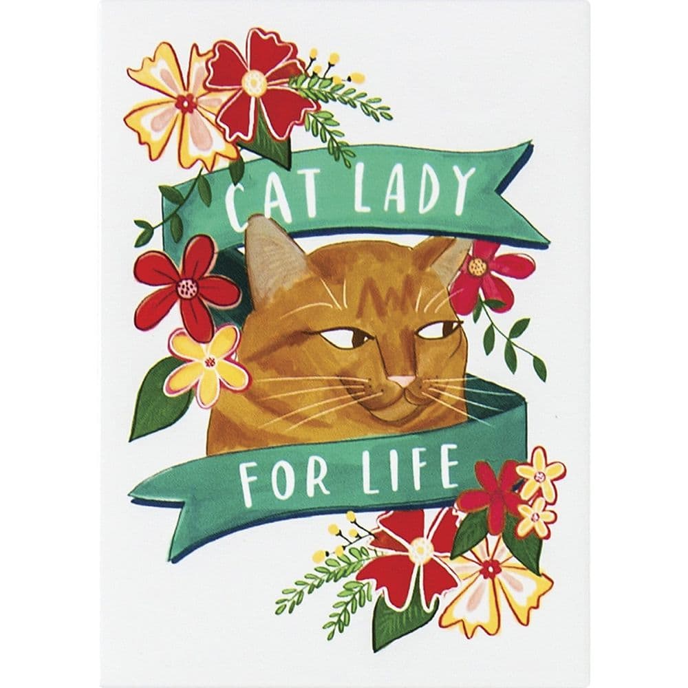 Who`s There Cat Lady Magnet