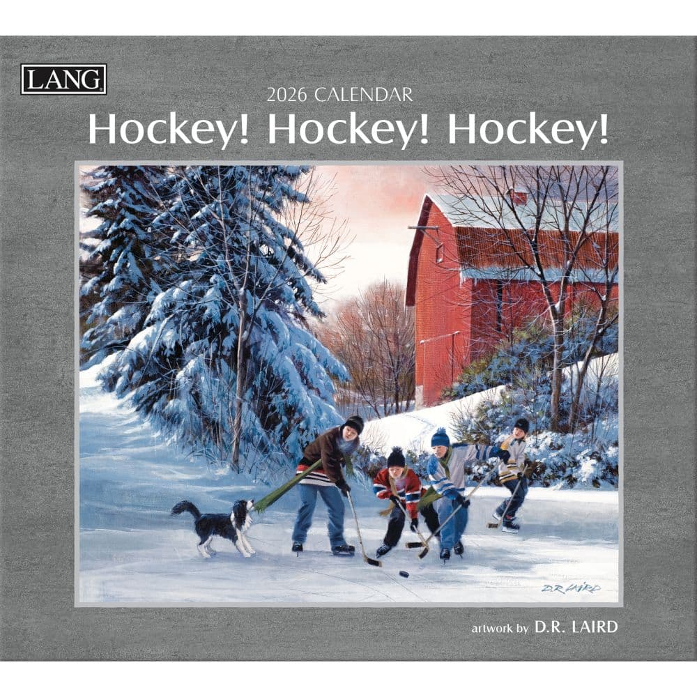 Hockey Hockey Hockey 2026 Wall Calendar by D.R. Laird Main Image