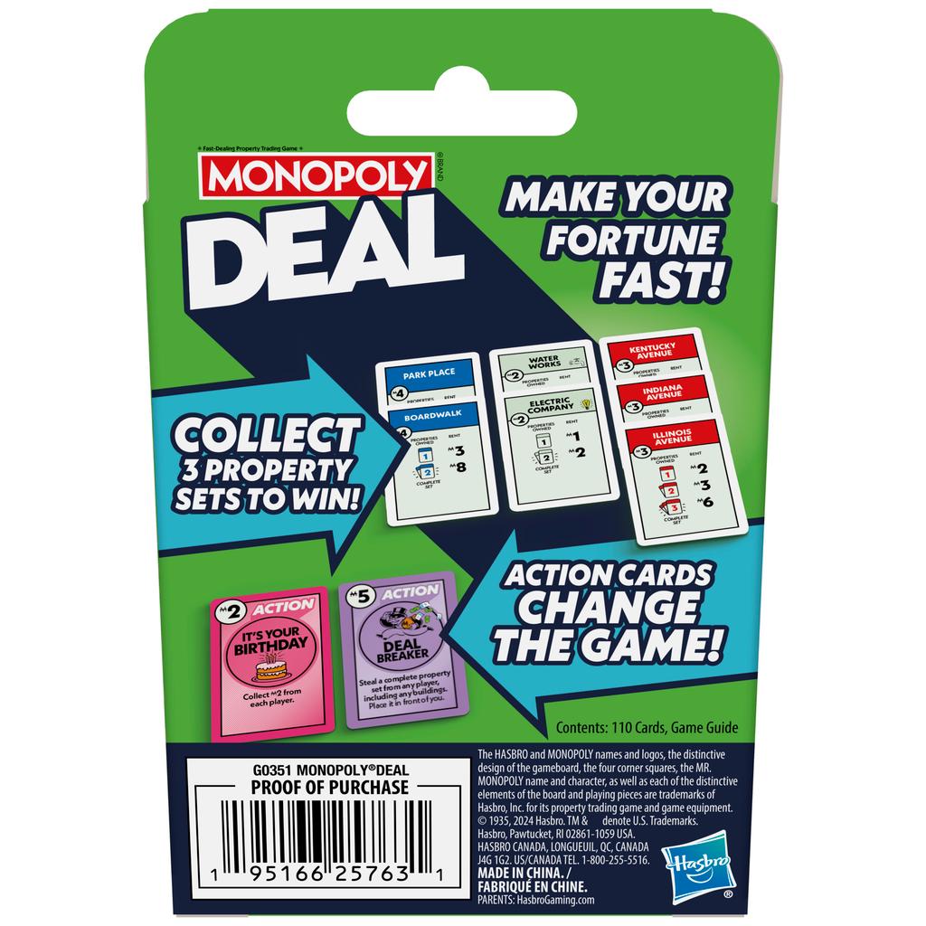 Monopoly Deal Card Game First Alternate Image