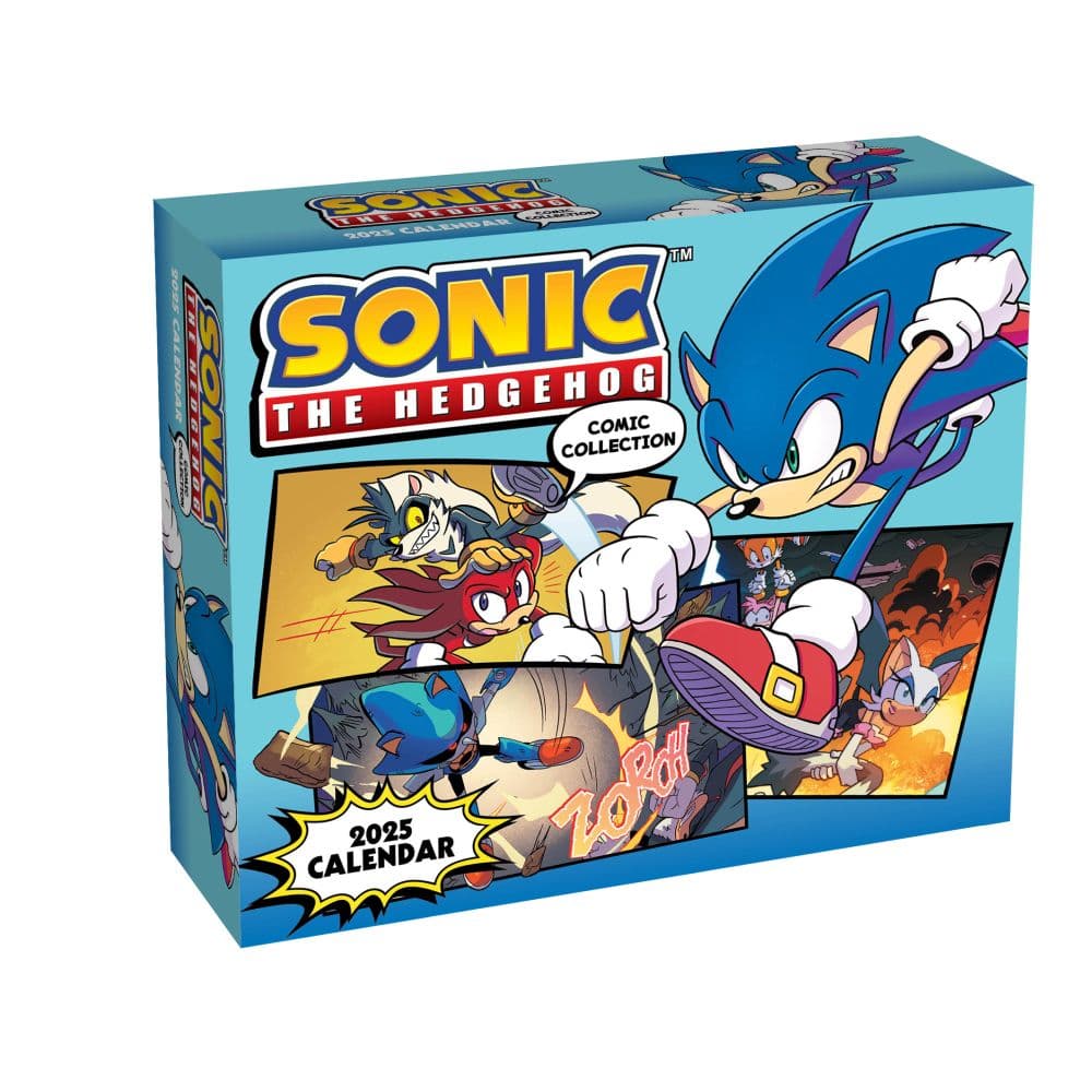 Sonic the Hedgehog Comic 2025 Desk Calendar