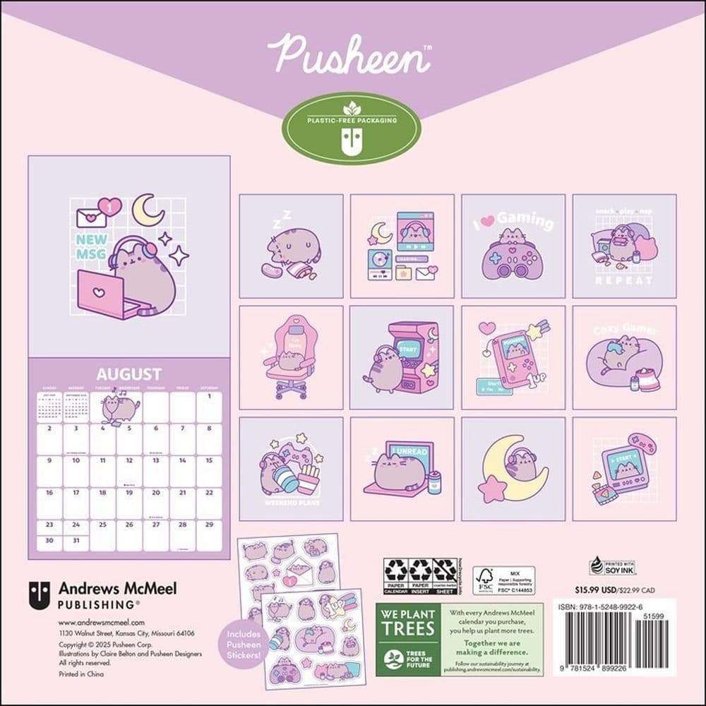 Pusheen 2026 Wall Calendar First Alternate Image