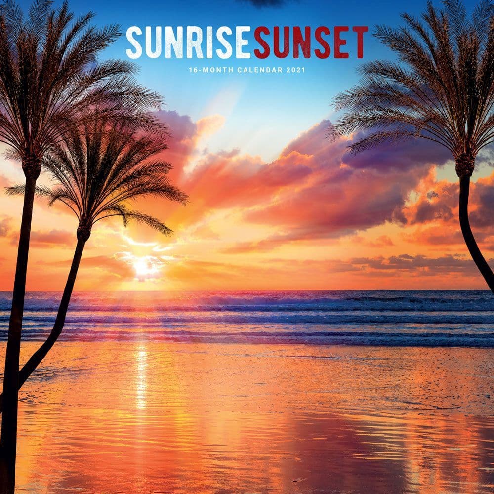 Sunrise Sunset Wall Calendar Calendars