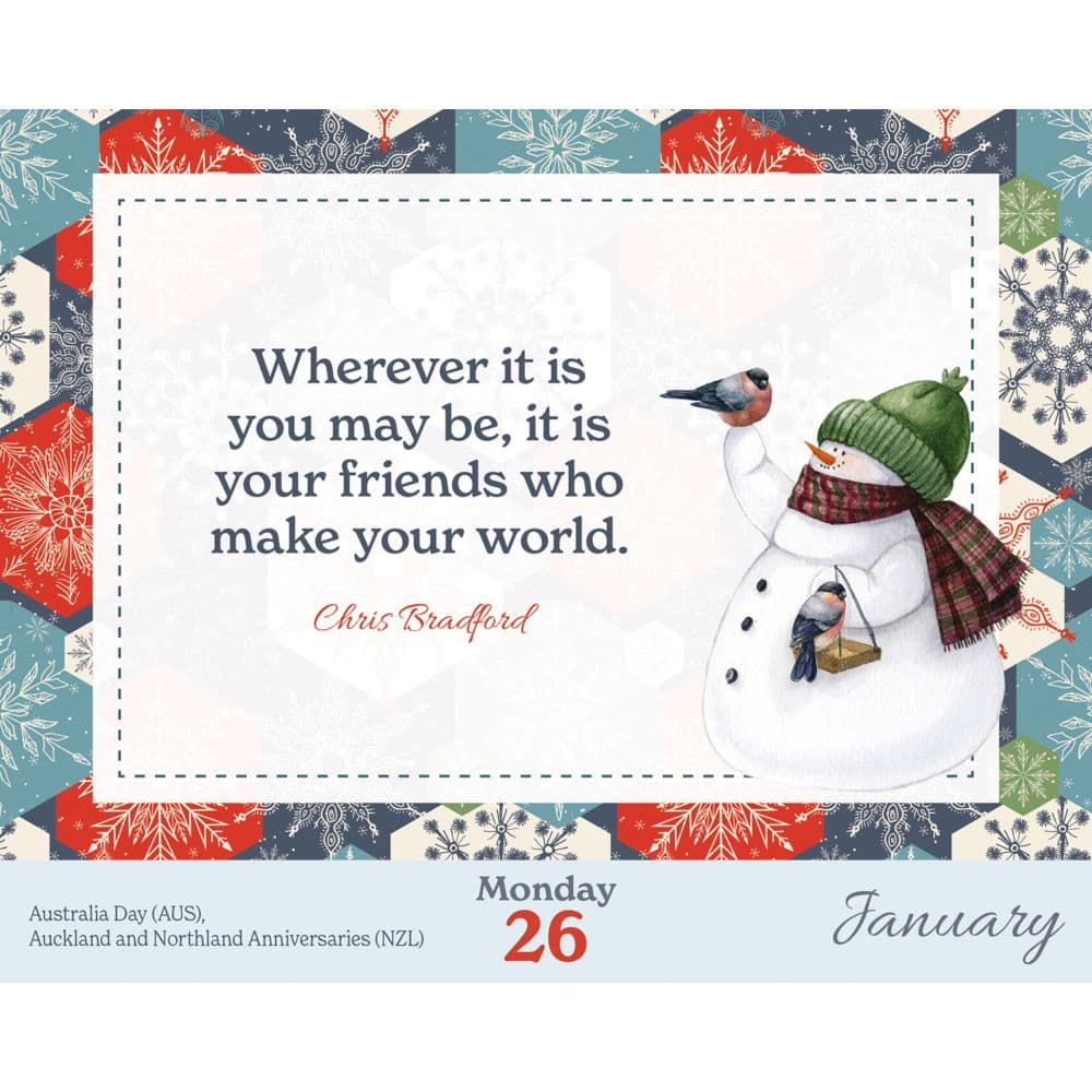 Thank You For Being A Friend 2026 Desk Calendar Second Alternate Image