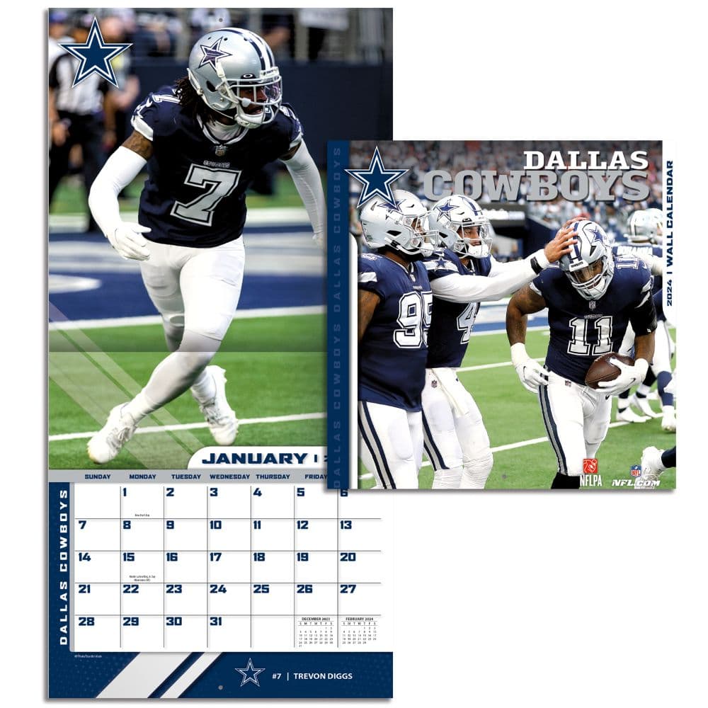 Dallas Cowboys 2024 Mini Wall Calendar