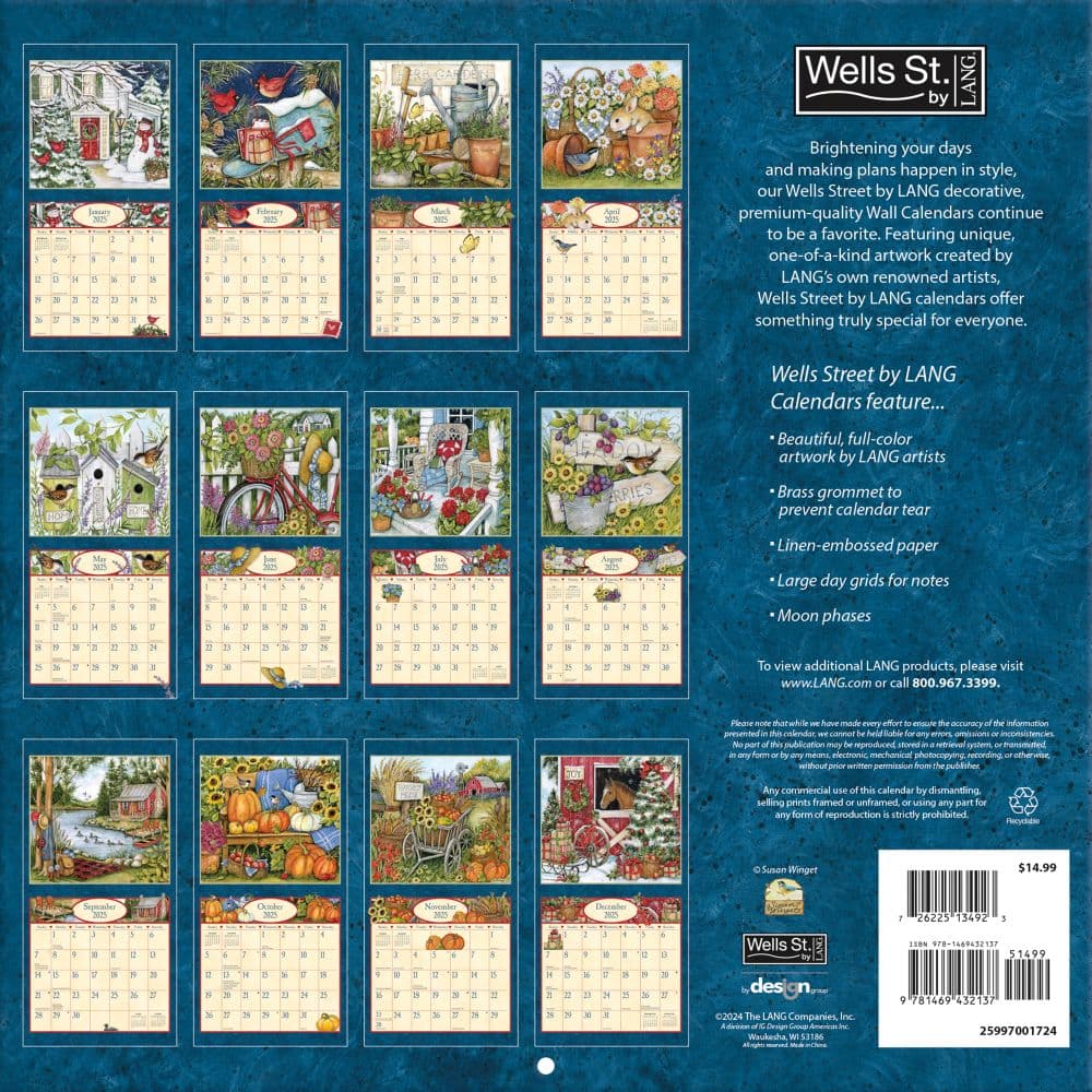 Comforts of Home by Susan Winget 2025 Wall Calendar First Alternate Image width=&quot;1000&quot; height=&quot;1000&quot;