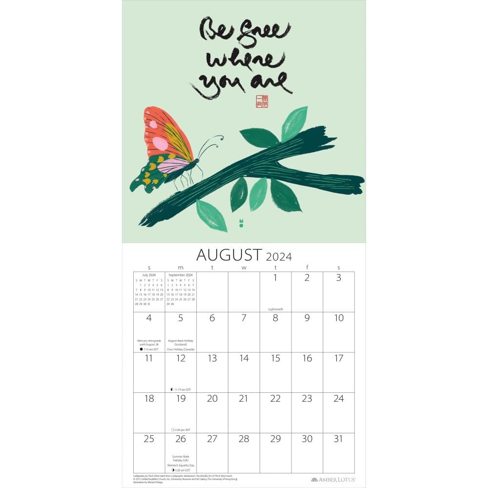 Thich Nhat Hanh 2024 Mini Wall Calendar Second Alternate Image width=&quot;1000&quot; height=&quot;1000&quot;