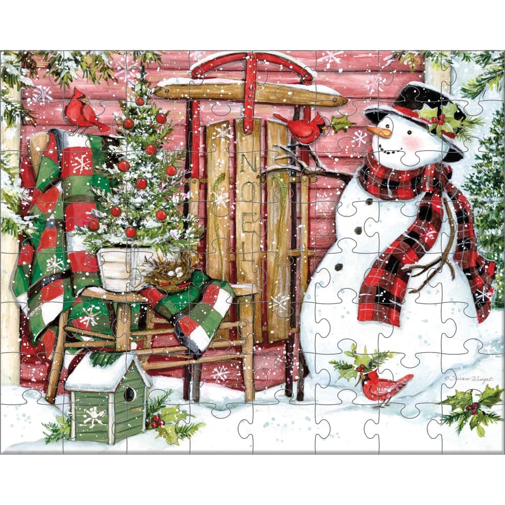 Snowman Friends Large 4 Pack Puzzle Set Fifth Alternate Image