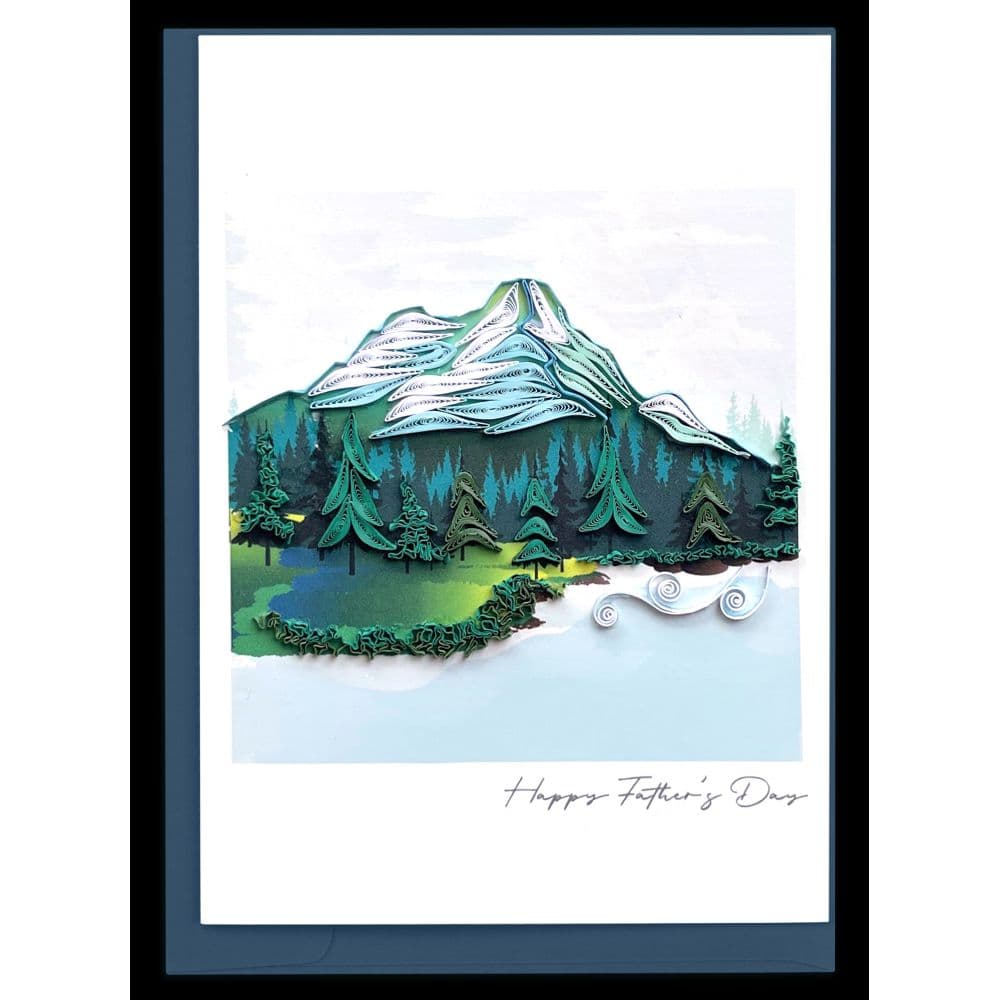 image Quilled Mountain Father's Day Card