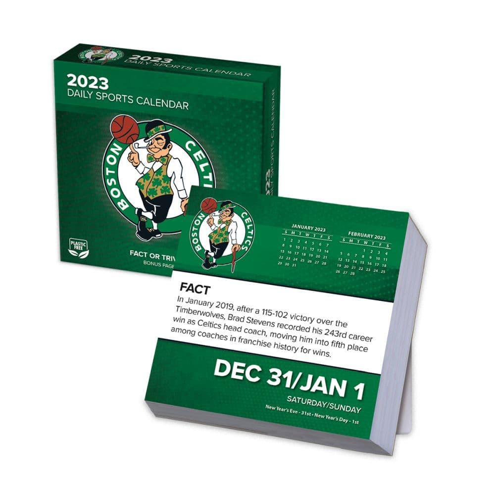 Boston Celtics 2023 Desk Calendar