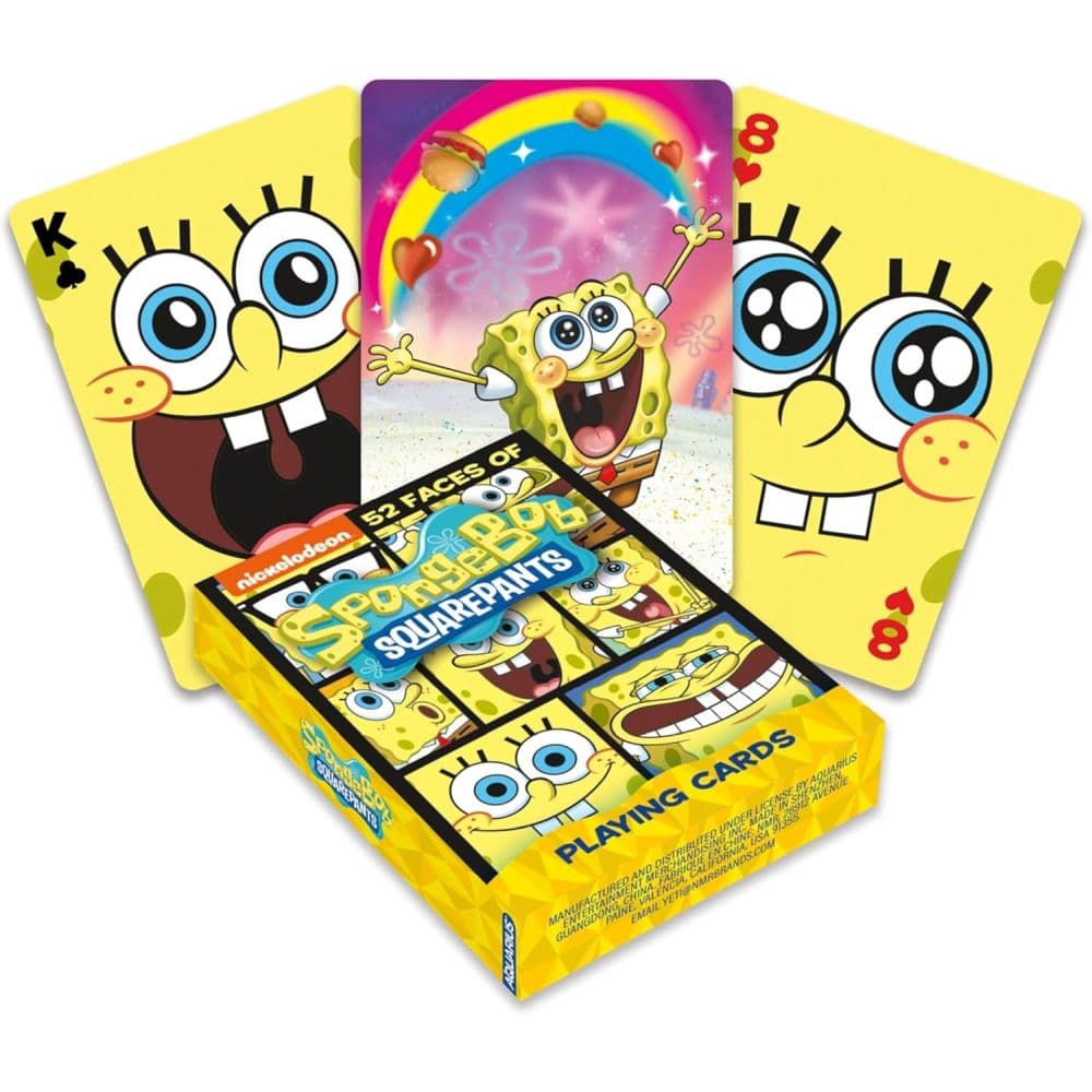 Spongebob Faces Playing Cards Main Product Image