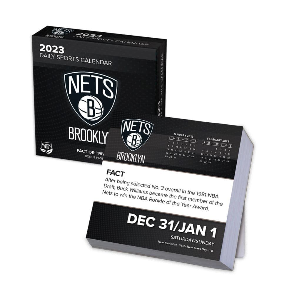 Brooklyn Nets 2023 Desk Calendar