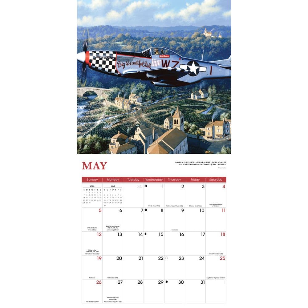 Aircraft Classic 2024 Wall Calendar