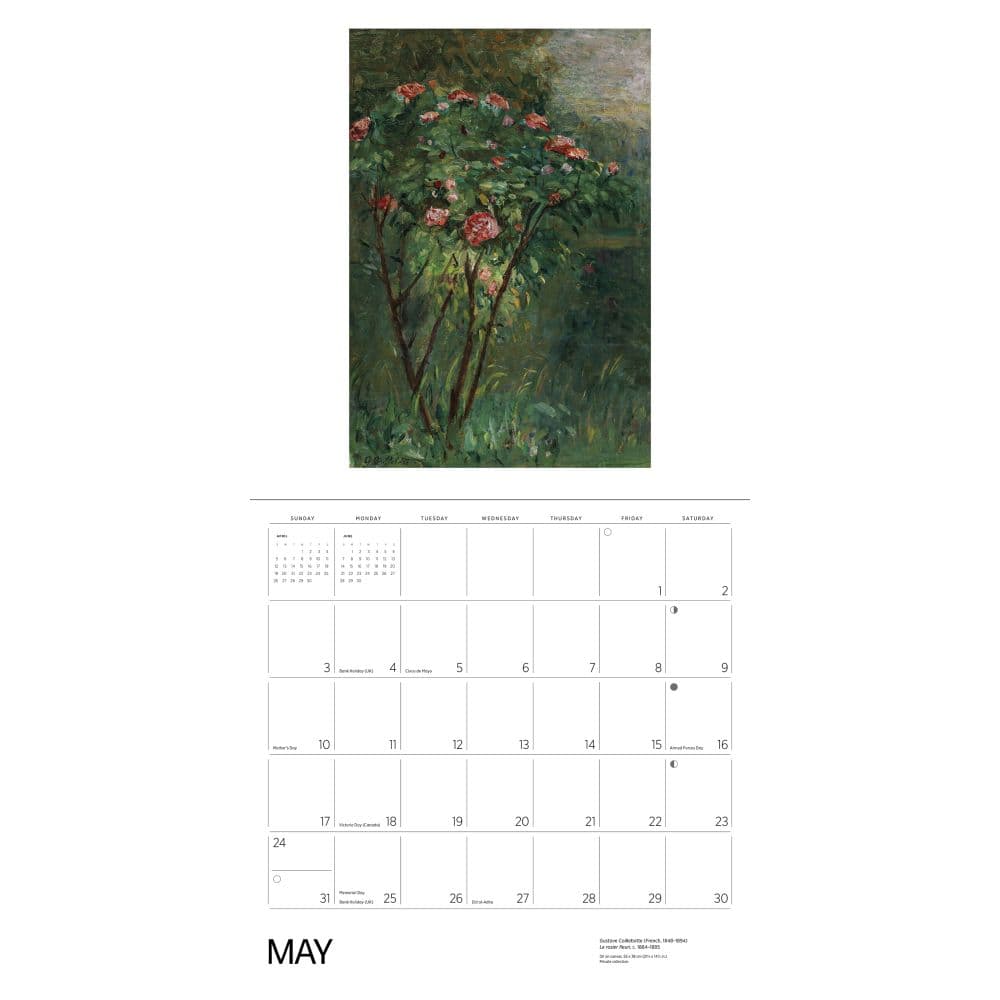 Gardens of the Impressionists 2026 Wall Calendar Seventh Alternate Image