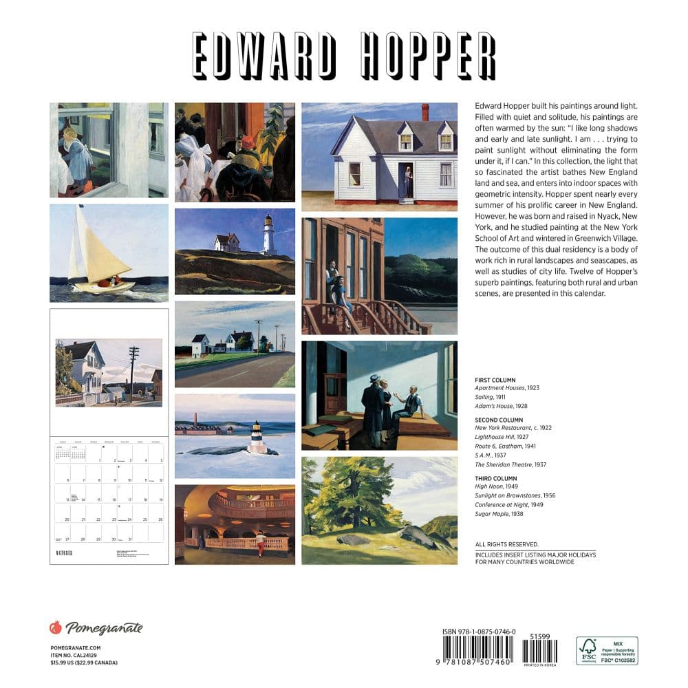 Hopper 2024 Wall Calendar_ALT1