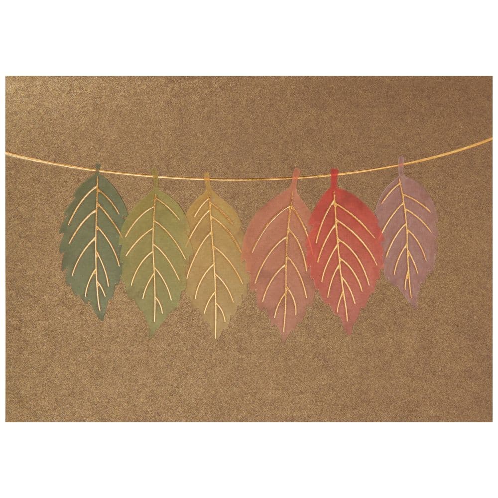 Glitter Leaves Blank Card First Alternate Image width=&quot;1000&quot; height=&quot;1000&quot;