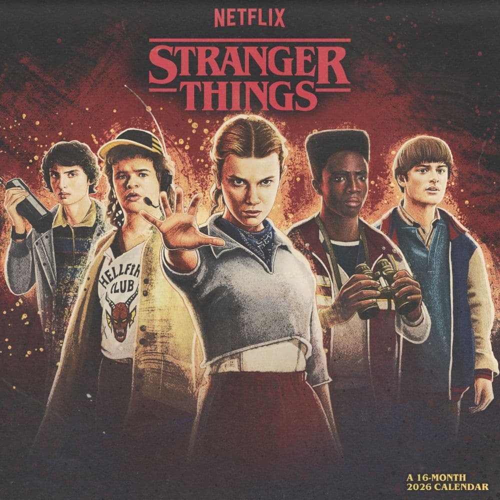 Stranger Things 2026 Mini Wall Calendar Main Product Image