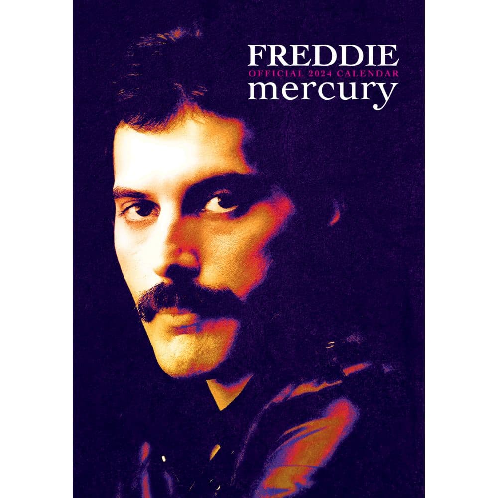 Freddie Mercury Poster 2024 Wall Calendar