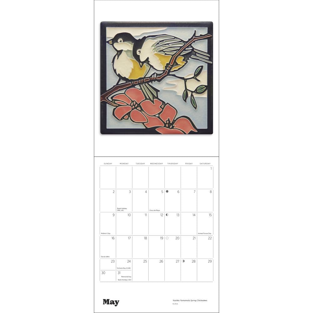 Motawi Tiles 2027 Mini Wall Calendar Second Alternate Image