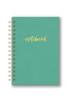 image Actually Aqua Spiral Leatheresque Notebook Main Image
