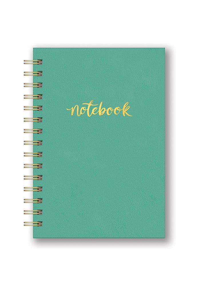 Actually Aqua Spiral Leatheresque Notebook Main Image