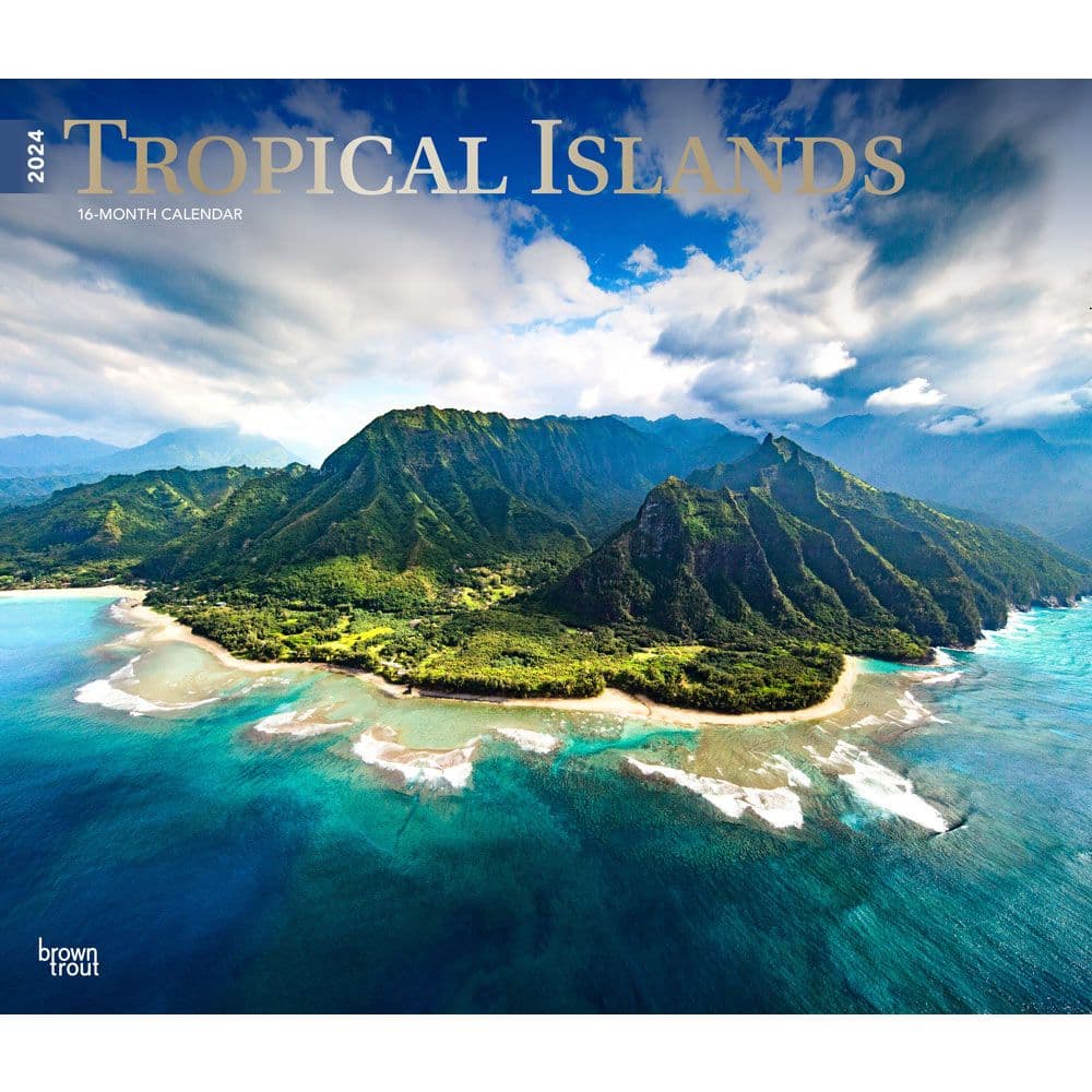 Tropical Islands Deluxe 2024 Wall Calendar Main Product Image width=&quot;1000&quot; height=&quot;1000&quot;