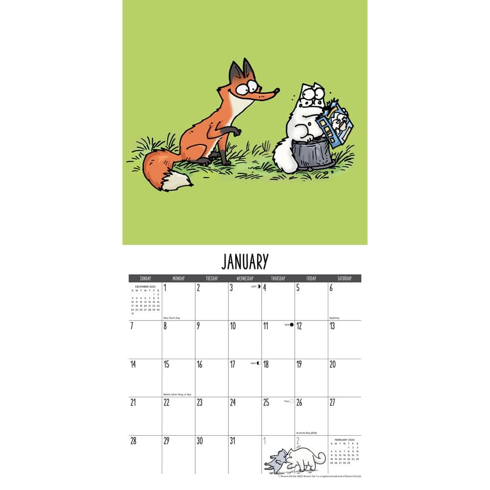 Simons Cat 2024 Wall Calendar