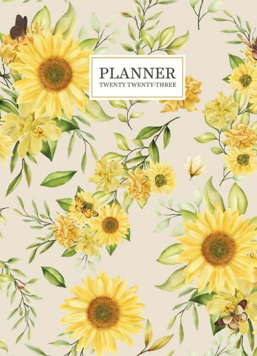 Field of Sunflowers 2023 Medium Monthly Planner