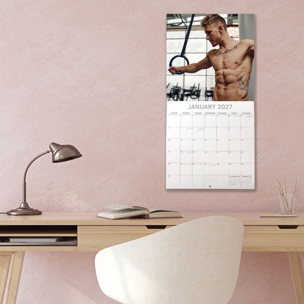 Hot Shirtless Men 2027 Wall Calendar Third Alternate Image