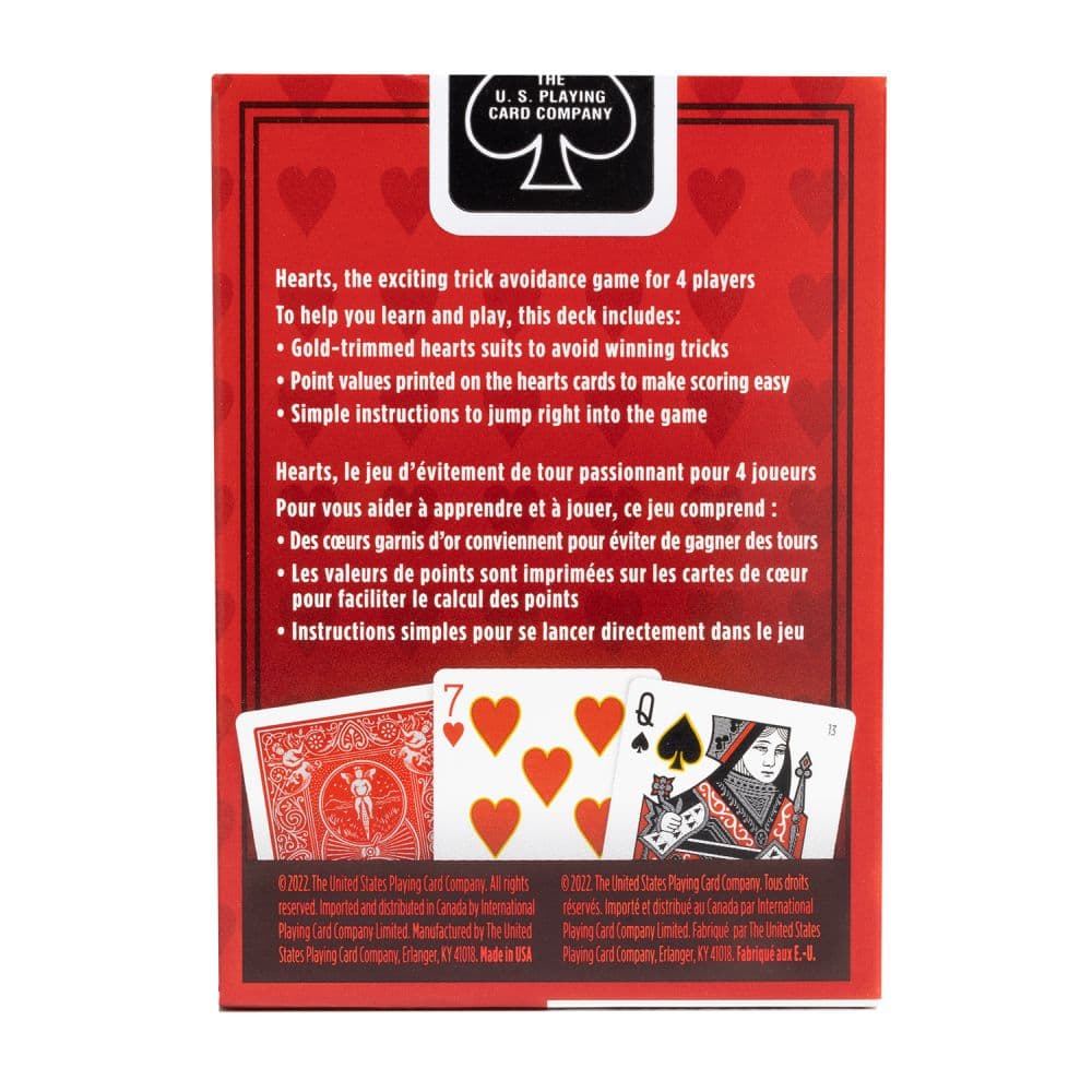 Bicycle Hearts Card Game Deck Second Alternate Image