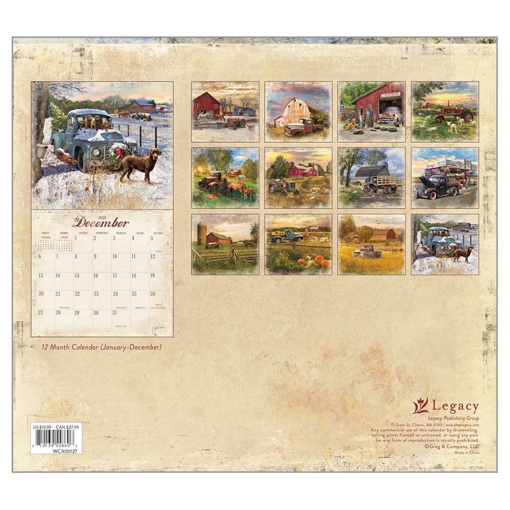 Heartland by Greg Giordano 2026 Wall Calendar First Alternate Image