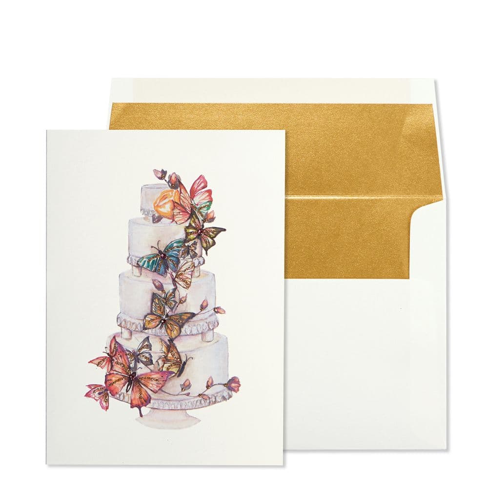 Butterfly Cake Wedding Card Main Product Image width=&quot;1000&quot; height=&quot;1000&quot;