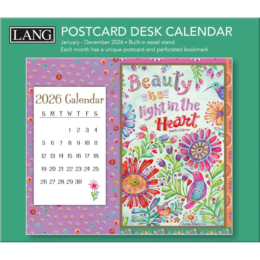 Simple Inspirations Postcard 2026 Desk Calendar by Debi Hron First Alternate Image