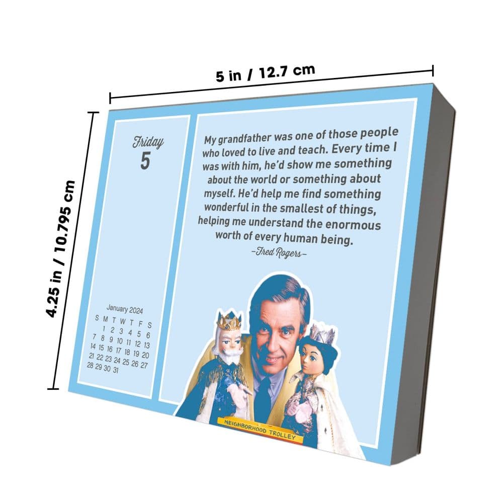 Mister Rogers 2024 Desk Calendar Seventh Alternate Image width=&quot;1000&quot; height=&quot;1000&quot;