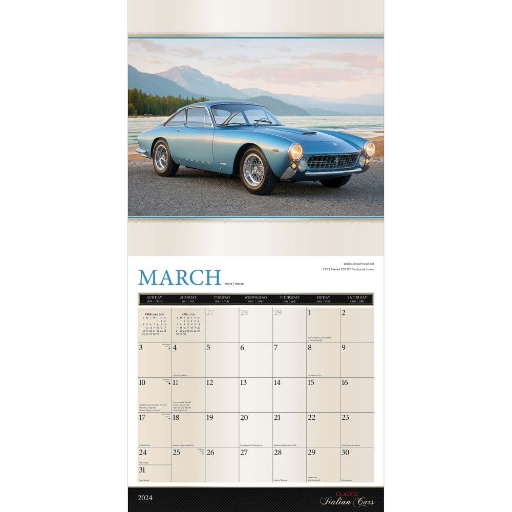 Classic Italian Cars Motor Club 2024 Wall Calendar Second Alternate Image width=&quot;1000&quot; height=&quot;1000&quot;