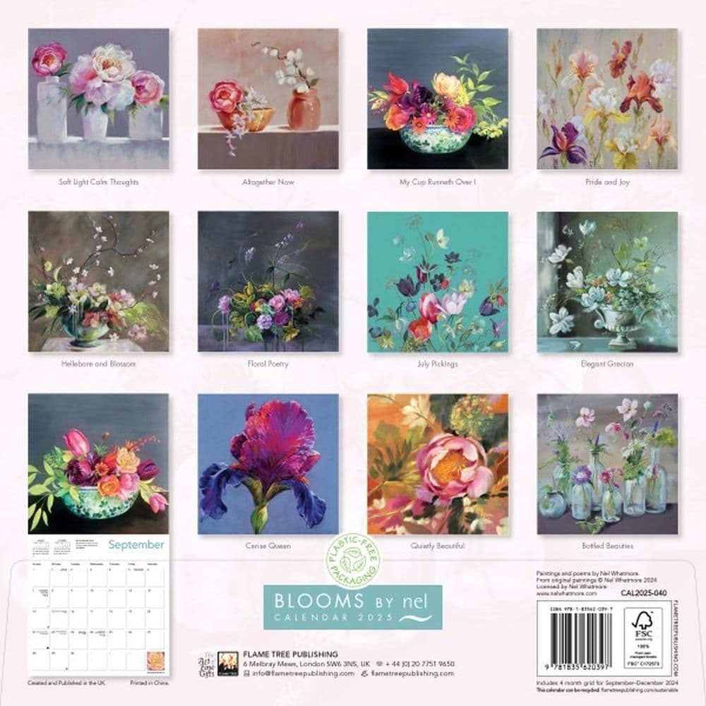 Blooms by Nel 2025 Wall Calendar First Alternate Image