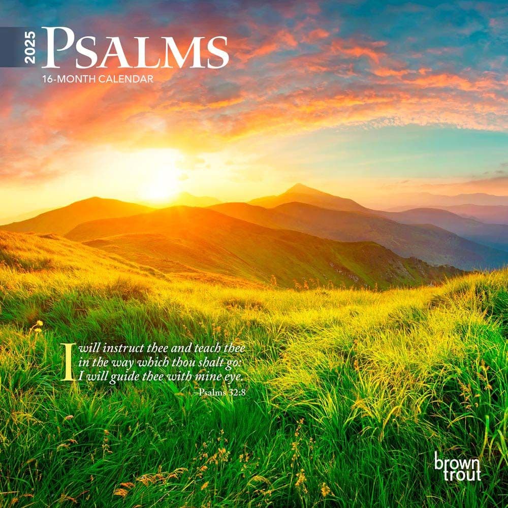 Psalms 2025 Mini Wall Calendar Main Image