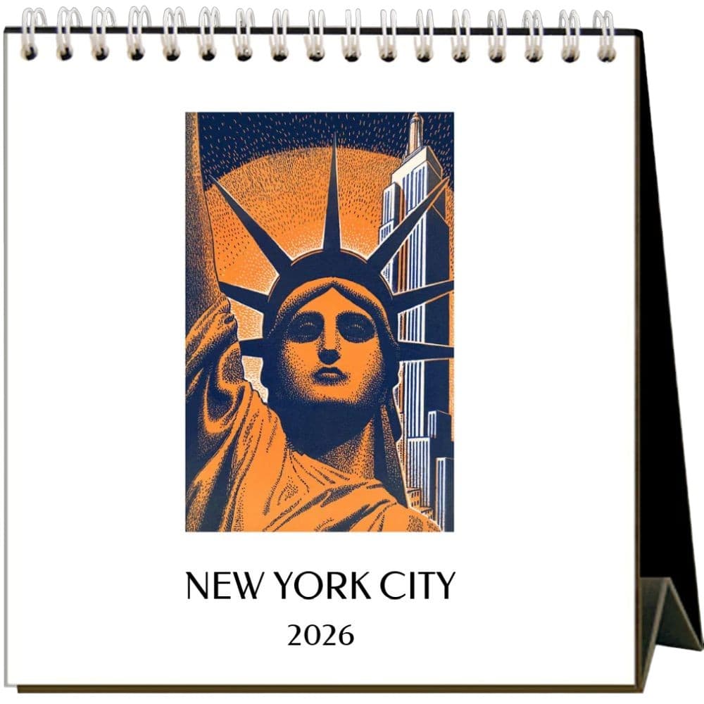 New York City Nostalgic 2026 Easel Desk Calendar Main Product Image