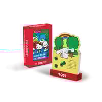 image Hello Kitty and Friends Retro 2027 Mini Desk Calendar with Wood Stand Main Product Image
