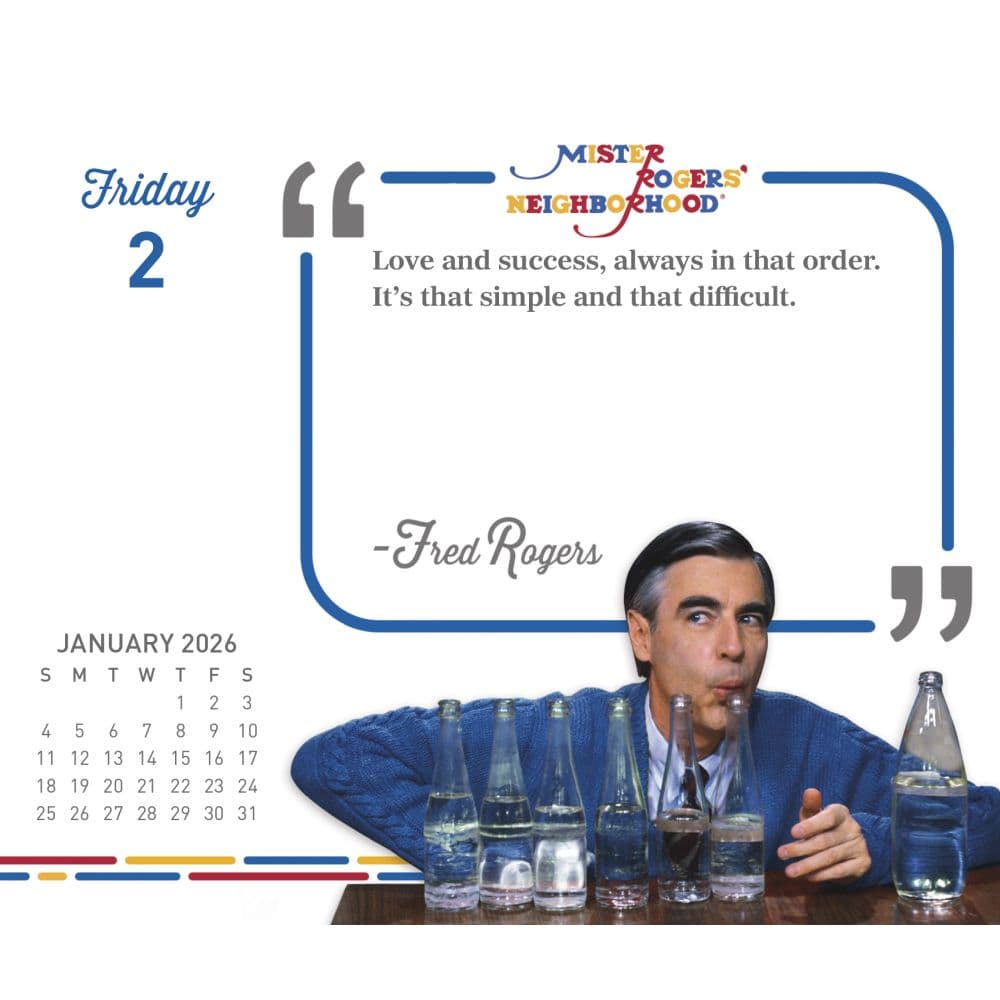 Mister Rogers 2026 Desk Calendar Third Alternate Image