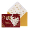 image Angel on Burgundy Flocking Christmas Card Main Product Image width=&quot;1000&quot; height=&quot;1000&quot;