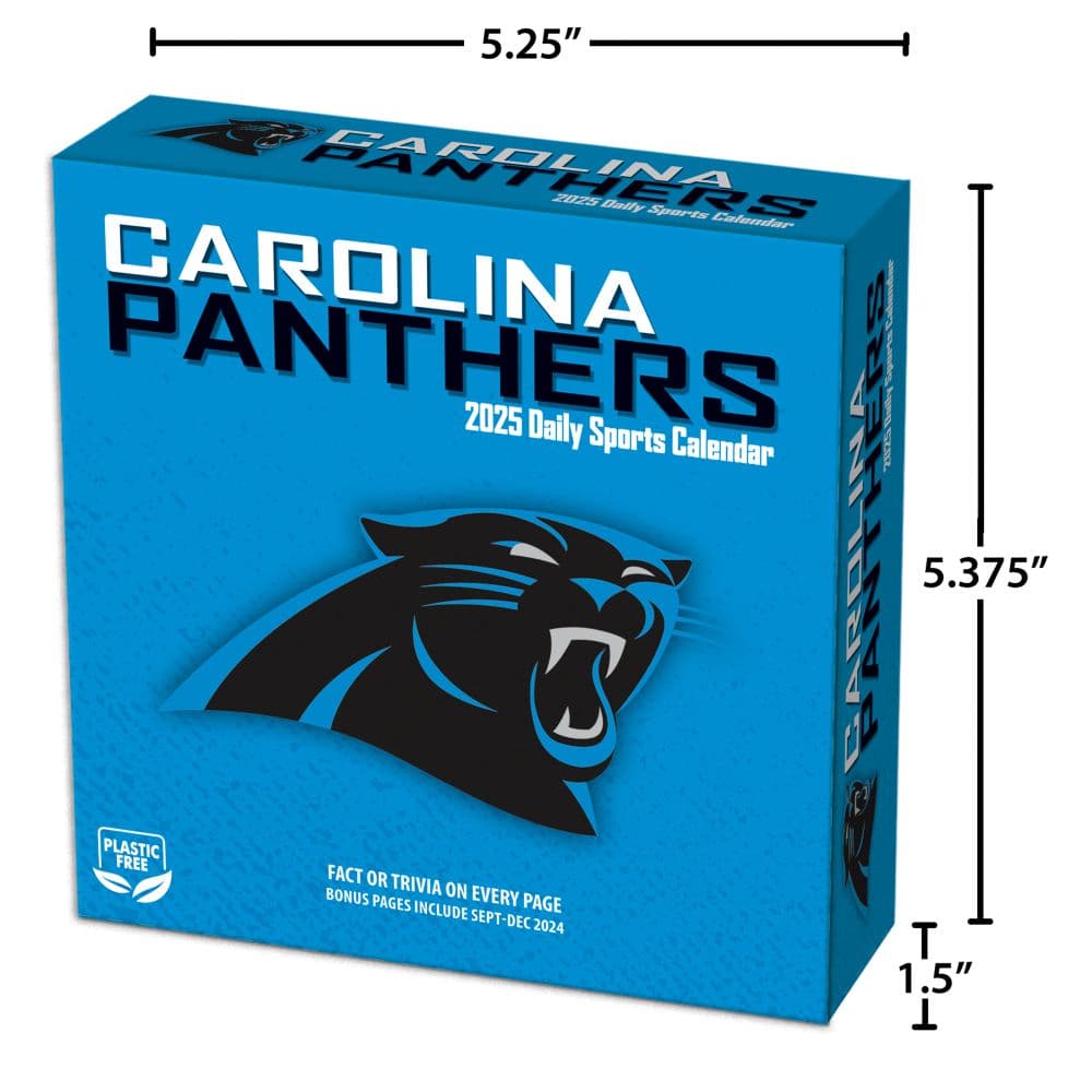 NFL Carolina Panthers 2025 Desk Calendar Fifth Alternate Image