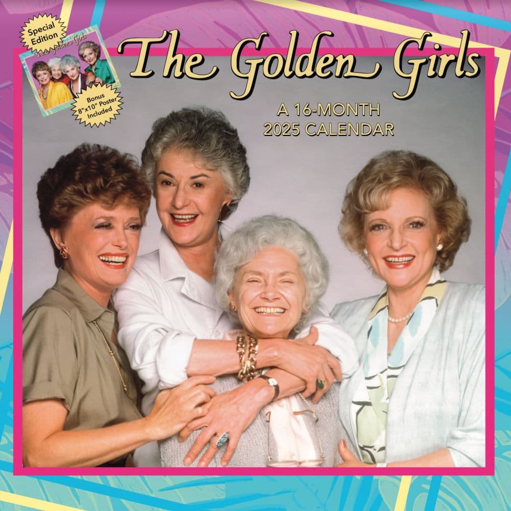 Golden Girls Exclusive with Bonus Print 2025 Wall Calendar  Main Image