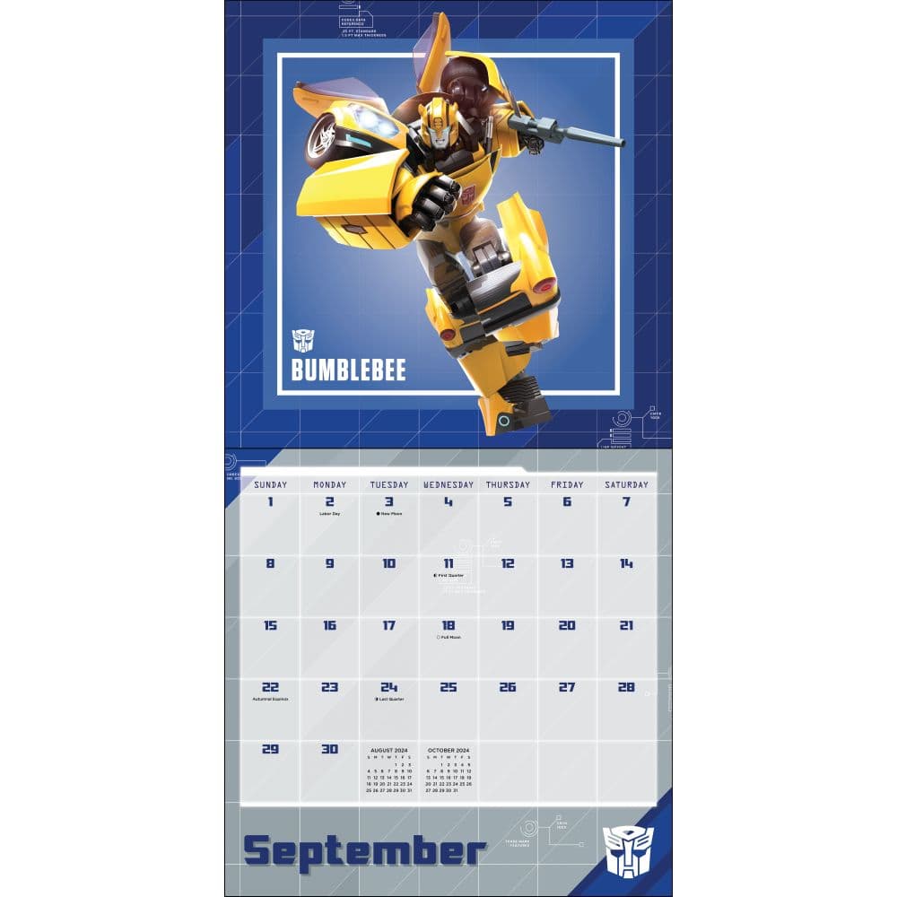 Transformers Generations 2025 Wall Calendar