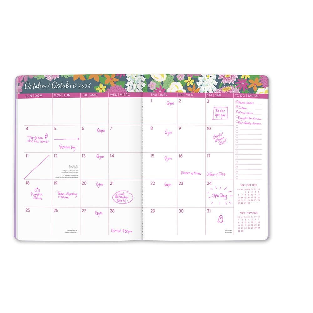 Secret Garden Monthly 2026 Planner Second Alternate Image