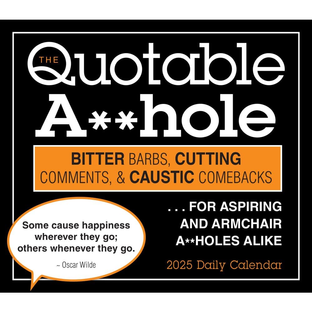 Quotable Asshole 2025 Desk Calendar Fifth Alternate Image width=&quot;1000&quot; height=&quot;1000&quot;