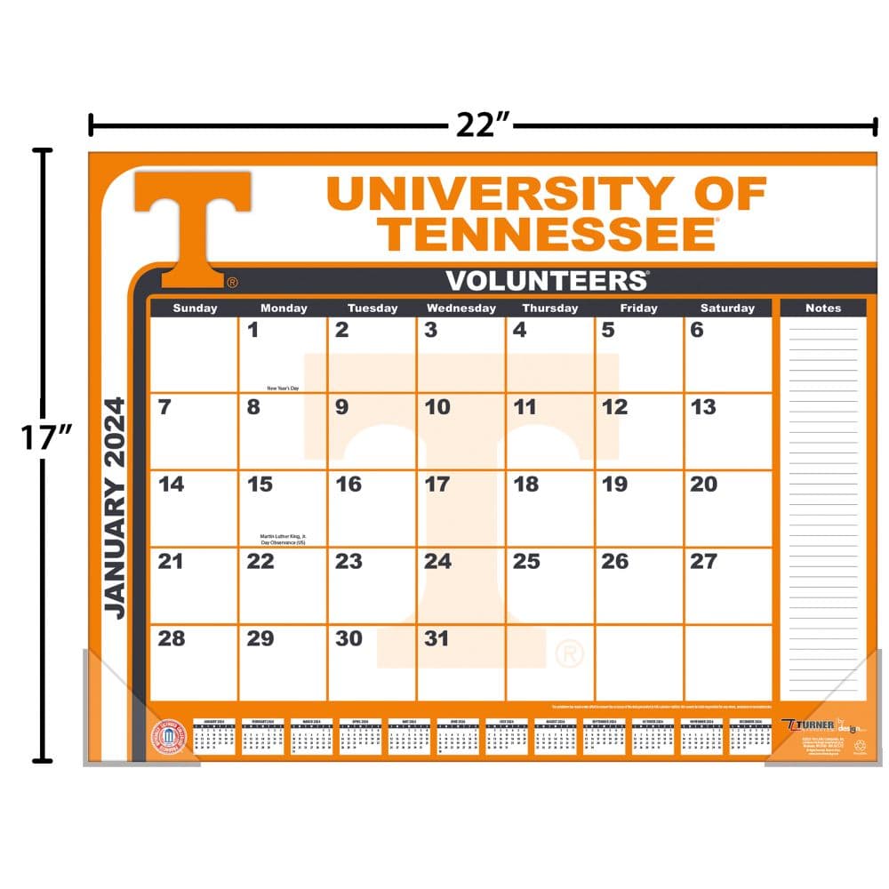 Tennessee Volunteers 2024 Desk Pad Calendars Com   13fdee7e 1986 4fa3 A32a 8625efbad1f9