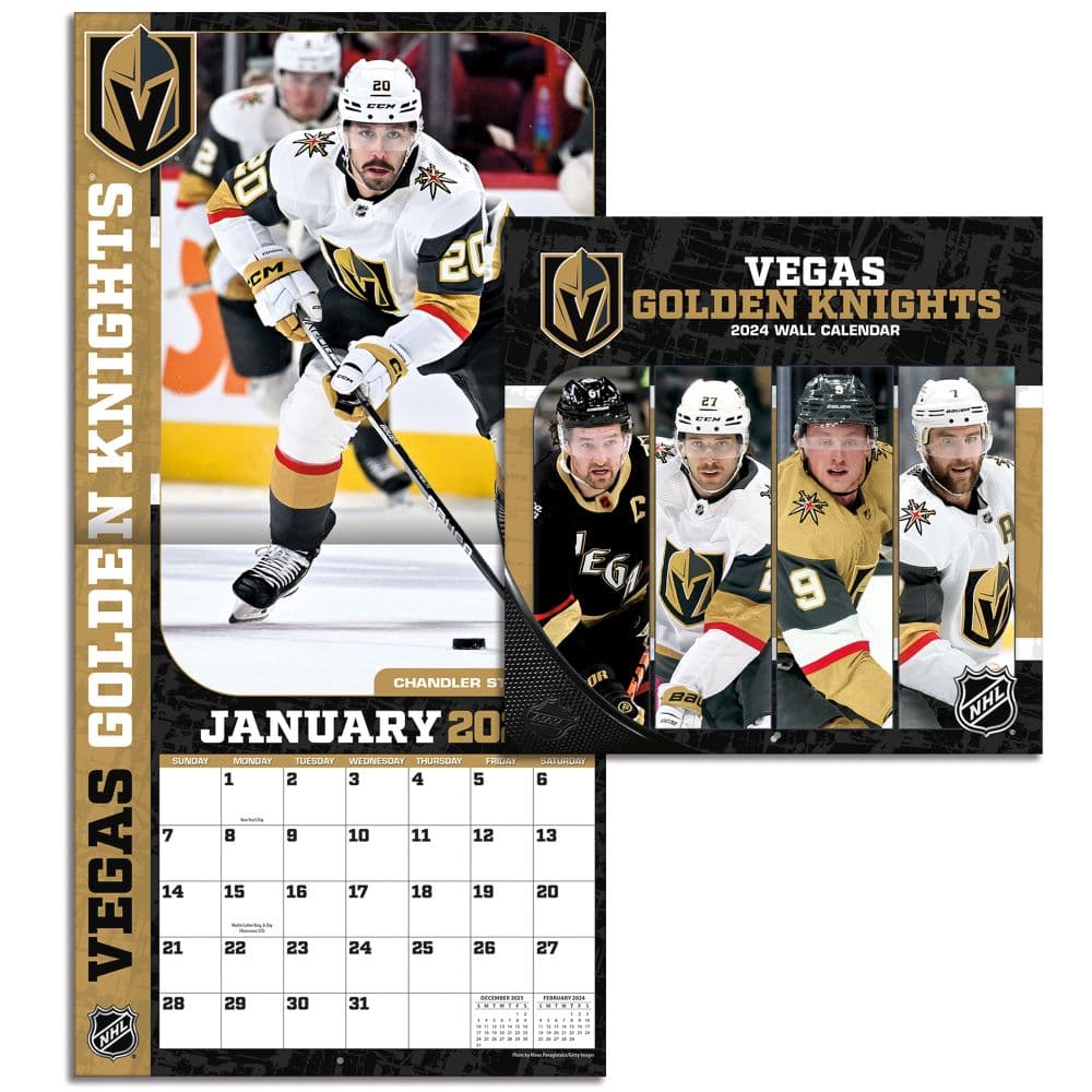 Vegas Golden Knights 2024 Mini Wall Calendar